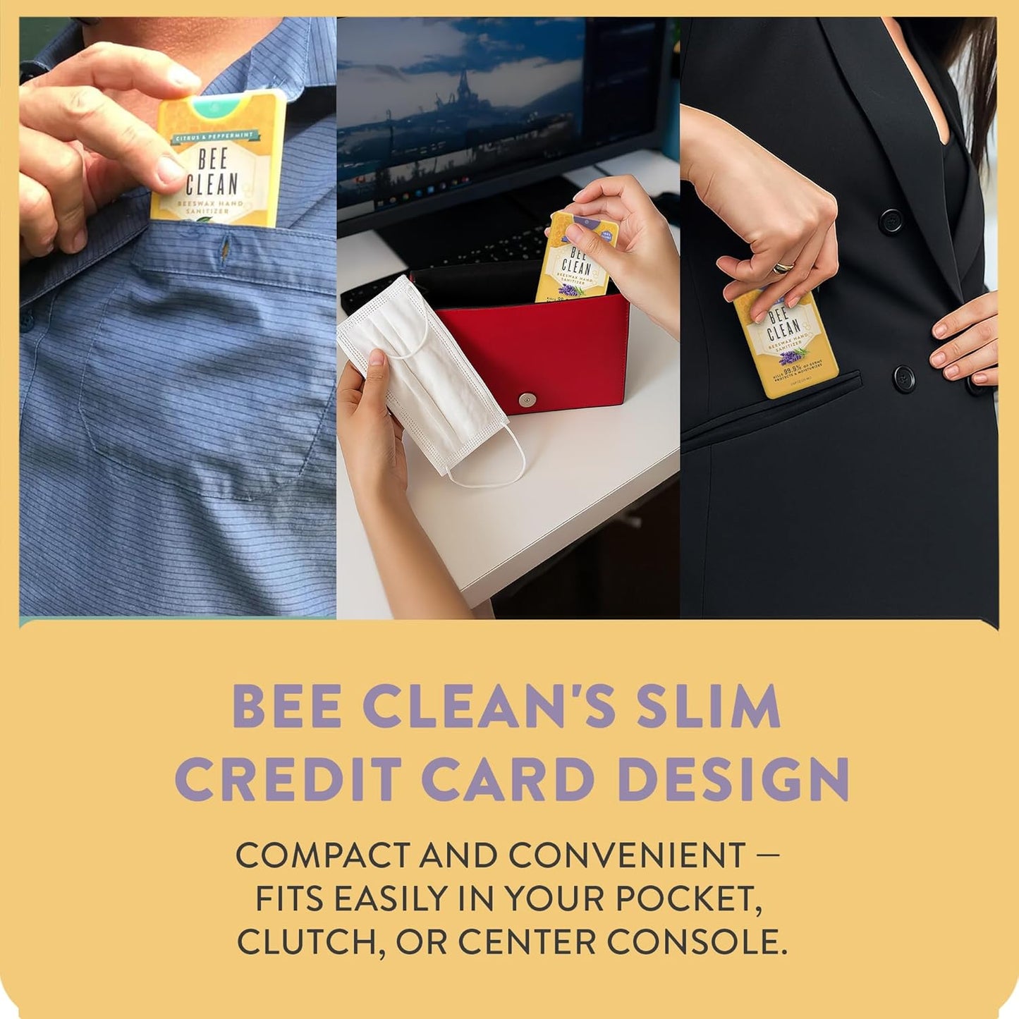 Bee Clean Beeswax Hand Sanitizer | 2 Scents